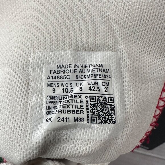 ⭐CONVERSE Run Star Hike Hi Platform Rose Cross Stitch 10.5 Women Sneaker A14885C - Picture 13 of 13